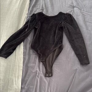 Black Sparkle Kids One Piece